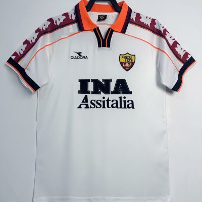 1998/99 Roma Away White Retro..