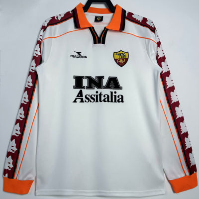 1998/99 Roma Away White Retro Long..
