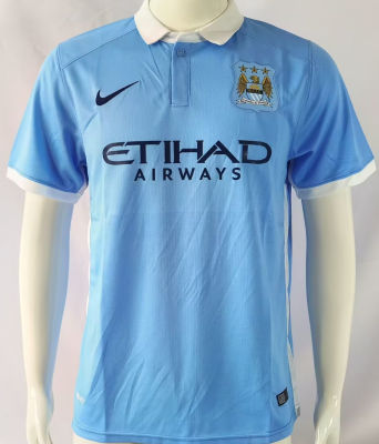2015/16 Man City Home Blue Retro..