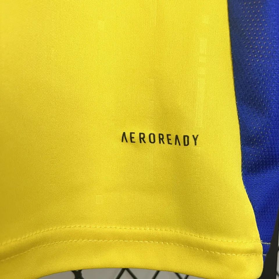 2024/25 Al Nassr Home Yellow Fans Soccer Jersey detail image