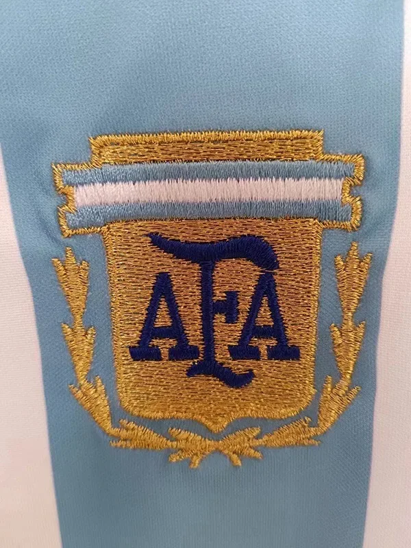 1993 Argentina Home Retro Soccer Jersey detail image