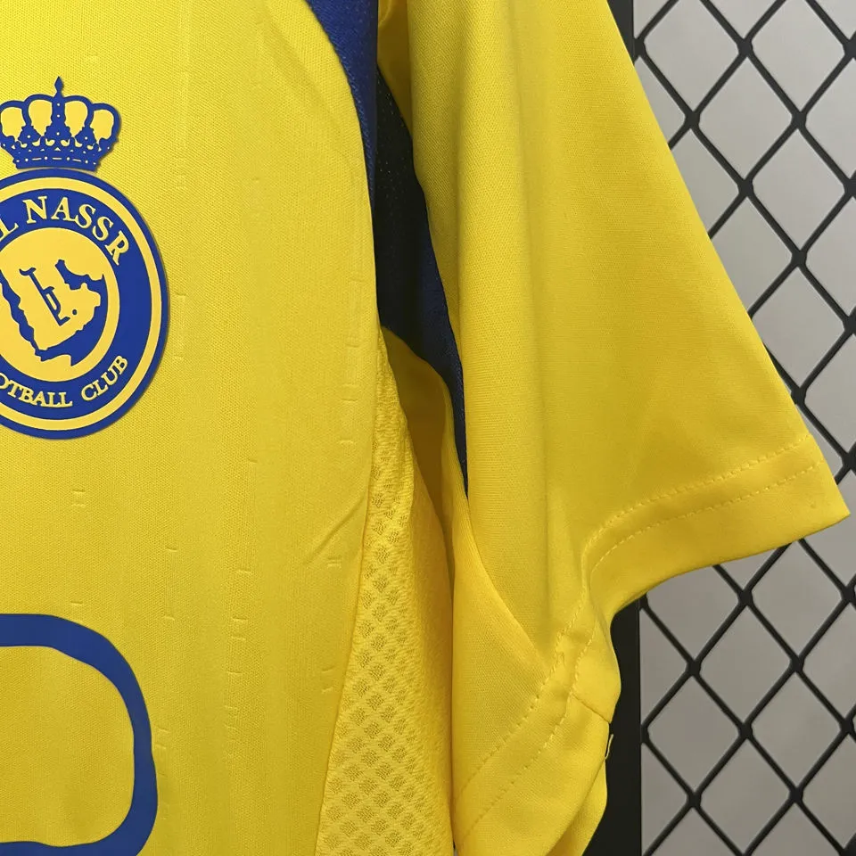 2024/25 Al Nassr Home Yellow Fans Soccer Jersey detail image