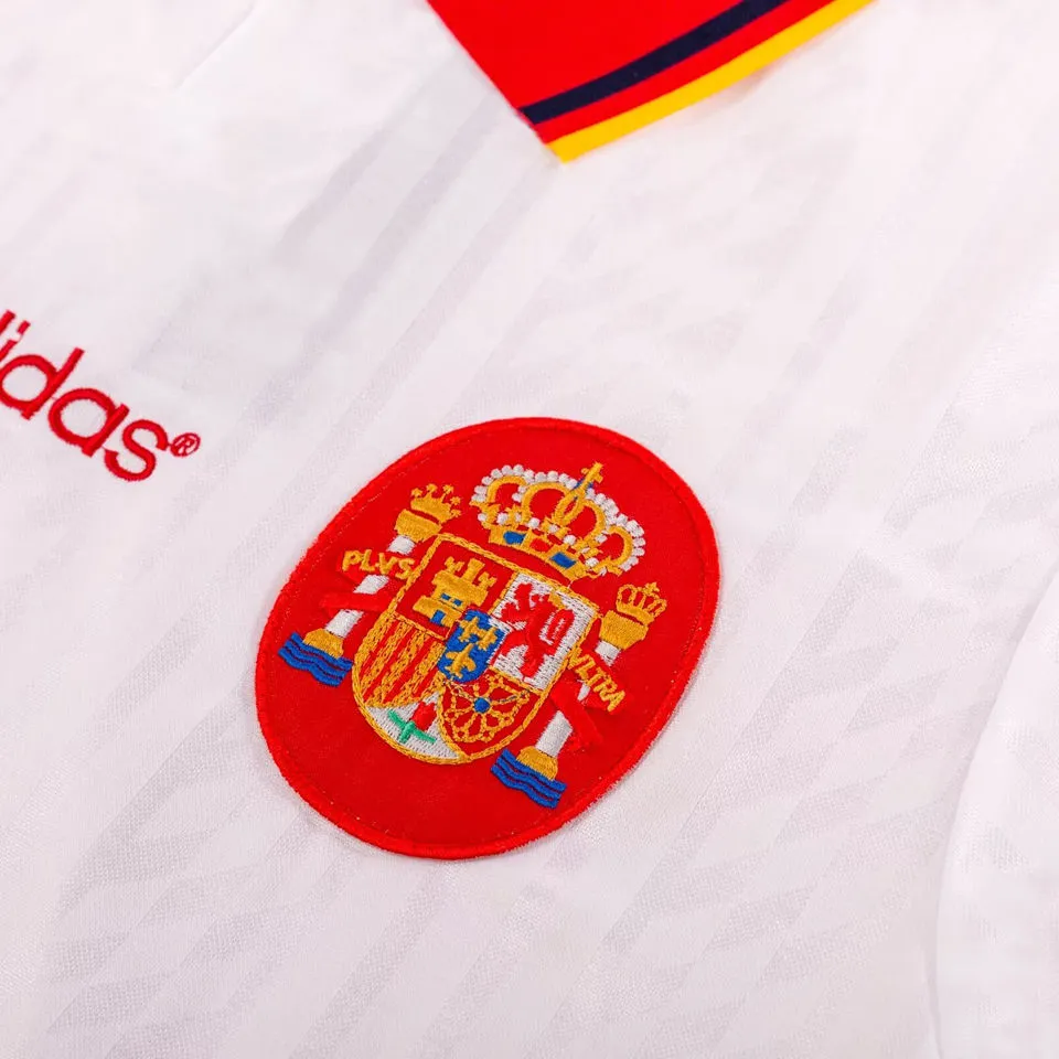 1994 Spain Away White Retro Soccer.. detail image